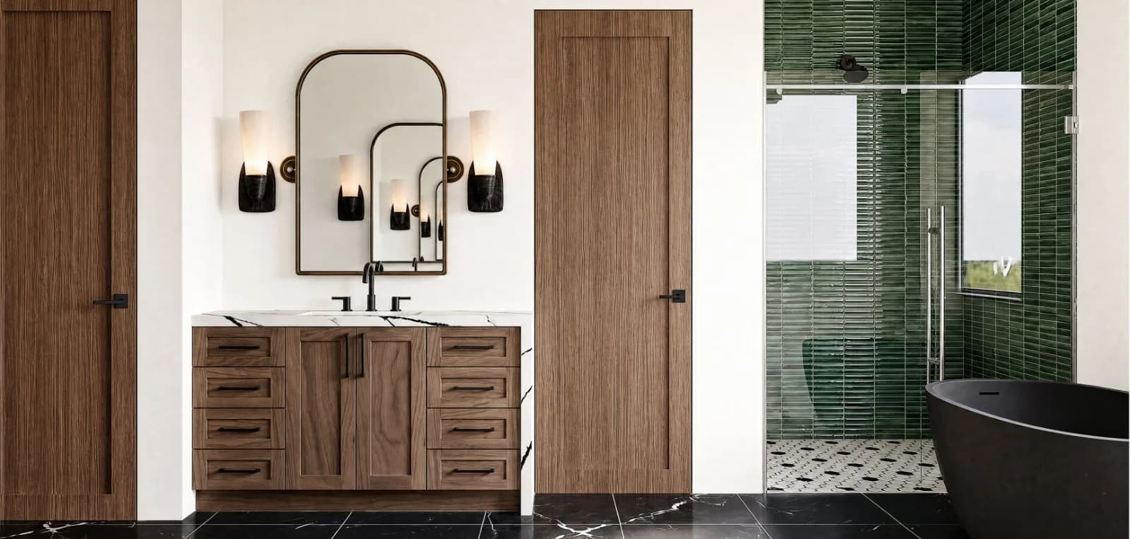 The Summit collection bath — Daltile × Reverie3D