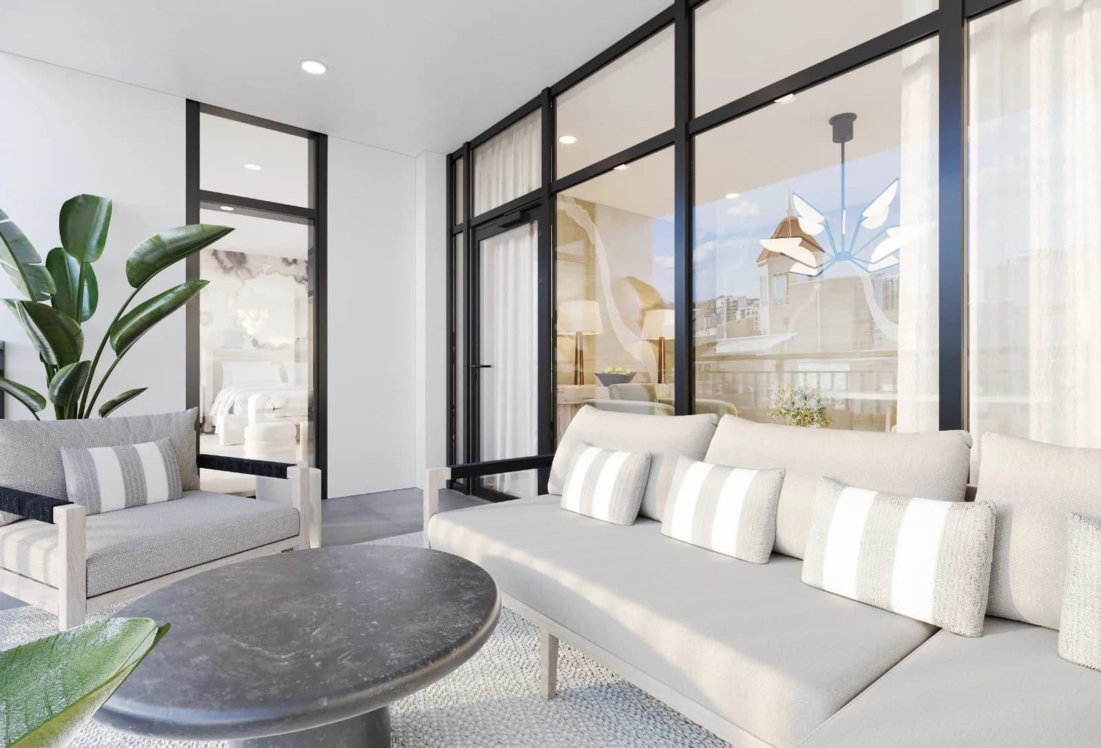 The DeMarcay terrace city view — Reverie3D Sarasota