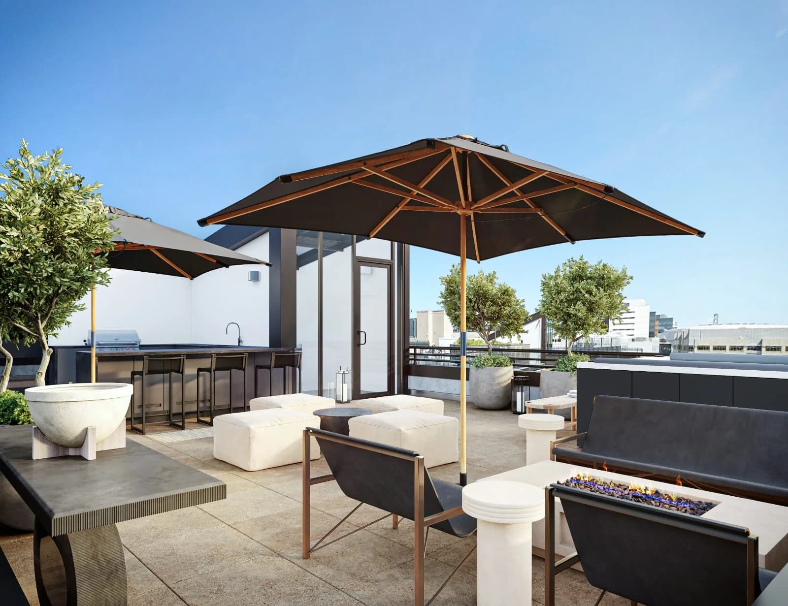 Dogpatch townhouse rooftop terrace — Reverie3D San Francisco