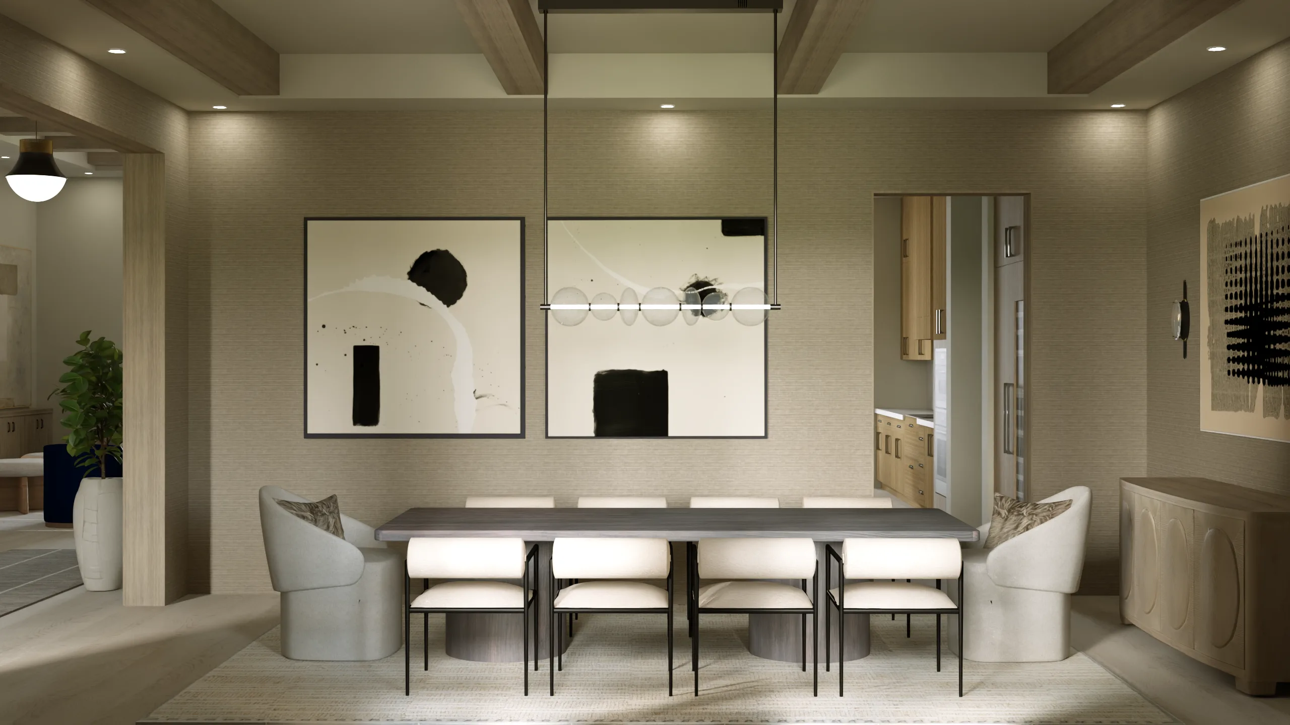 Montreux I Residence dining room — Reverie3D, Reno