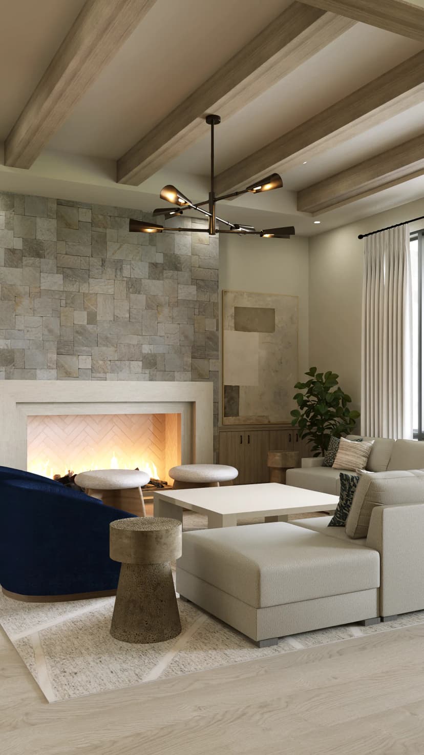 Montreux I Residence great room — Reverie3D, Reno