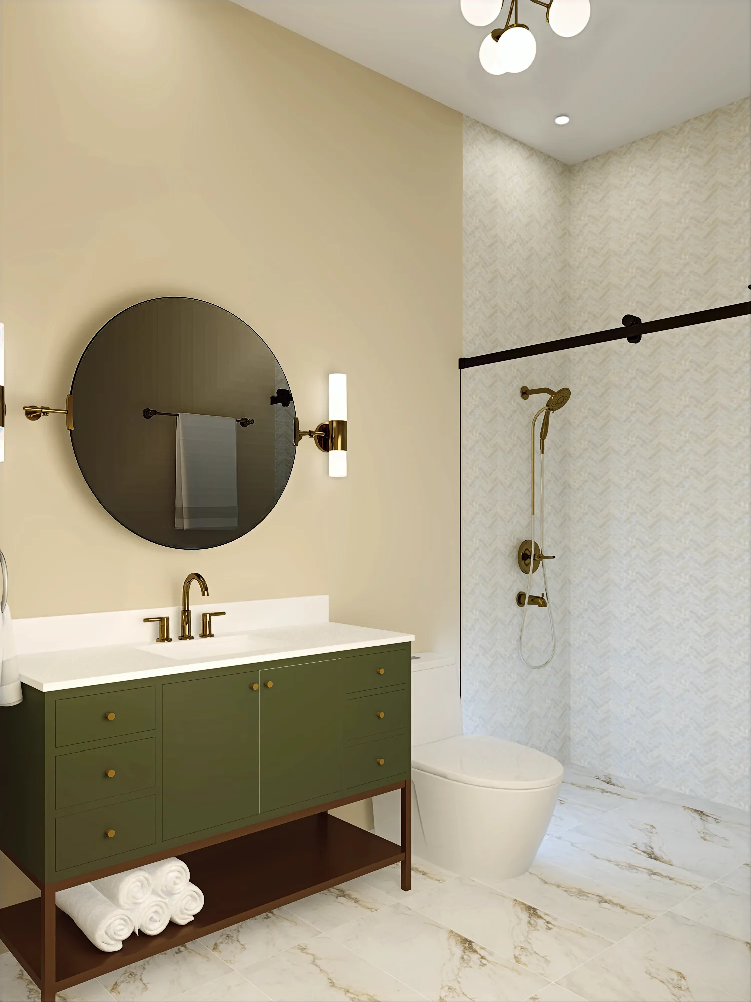 Montreux II Residence boys' bath — Reverie3D, Reno