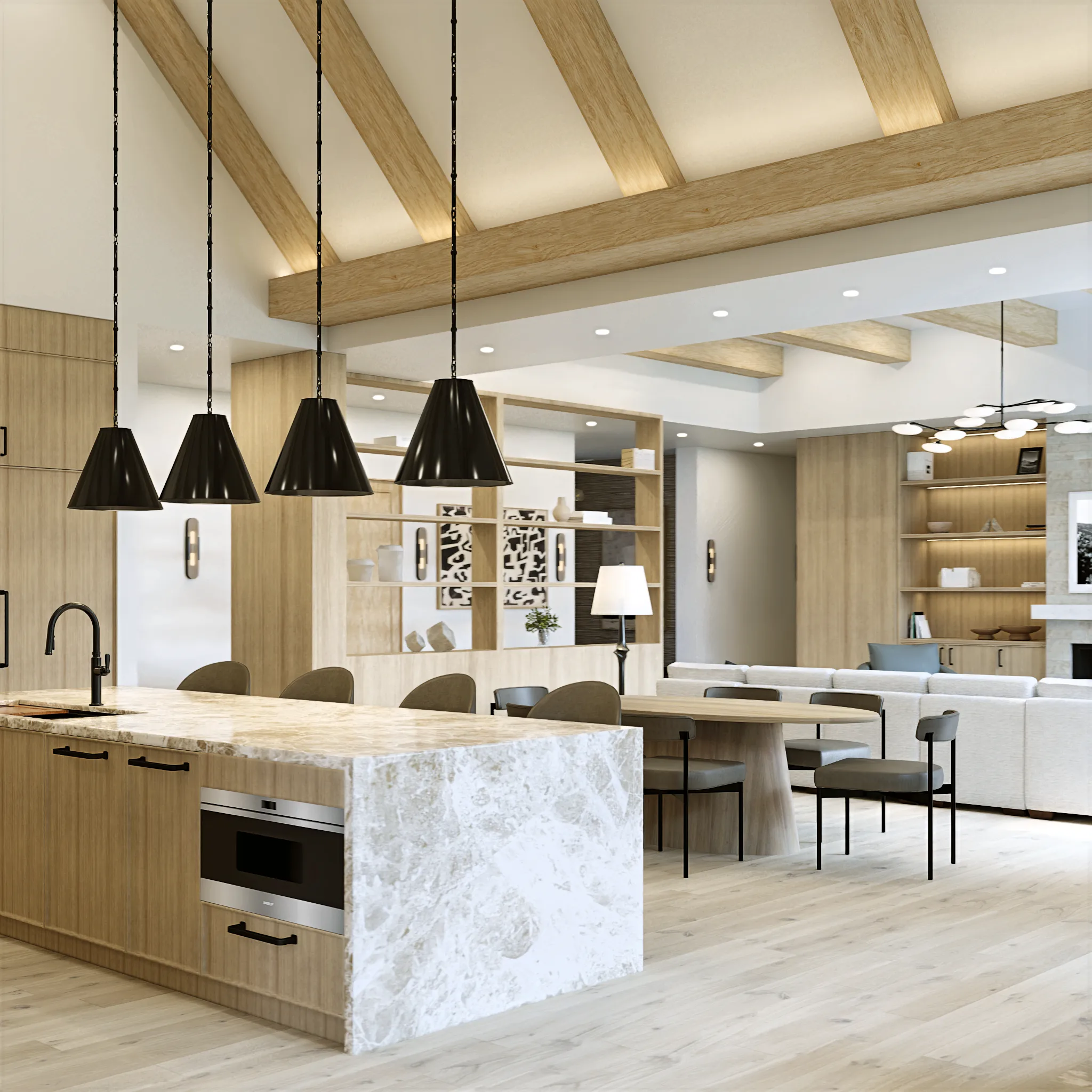 Montreux II Residence kitchen — Reverie3D, Reno