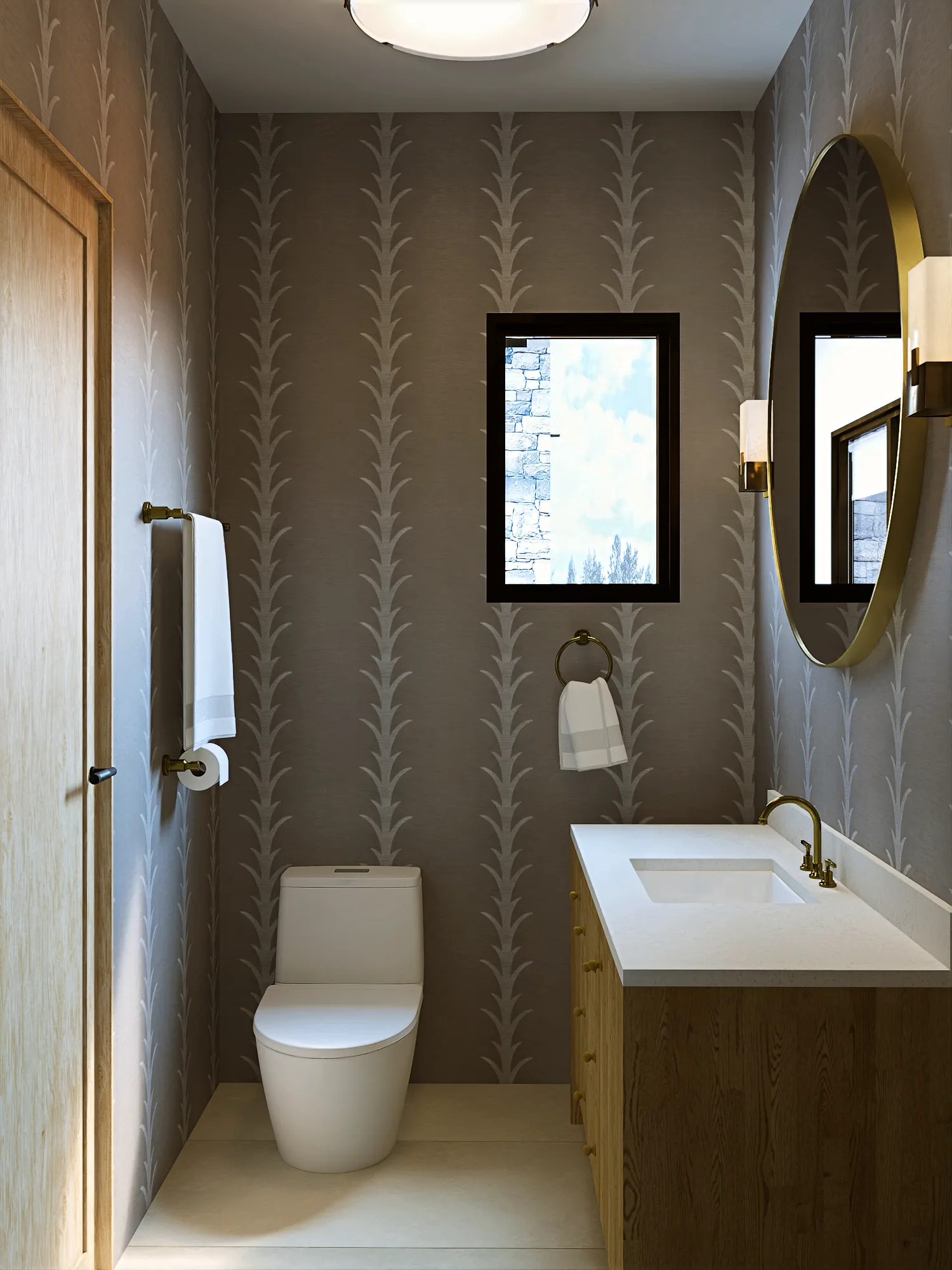 Montreux II Residence powder room — Reverie3D, Reno