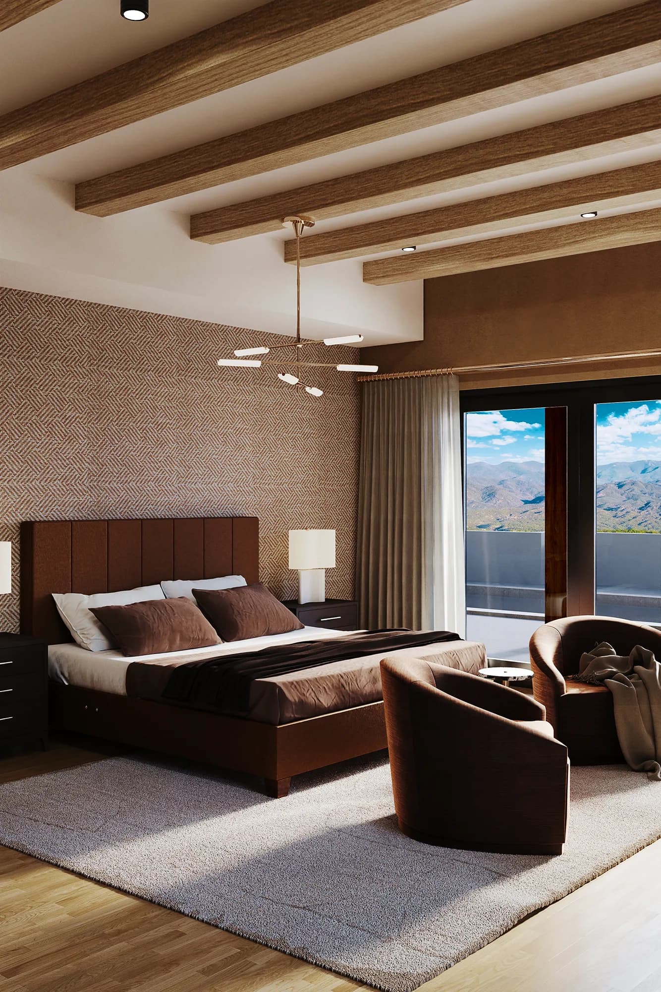Monte Sereno Residence guest bedroom — Reverie3D Santa Fe