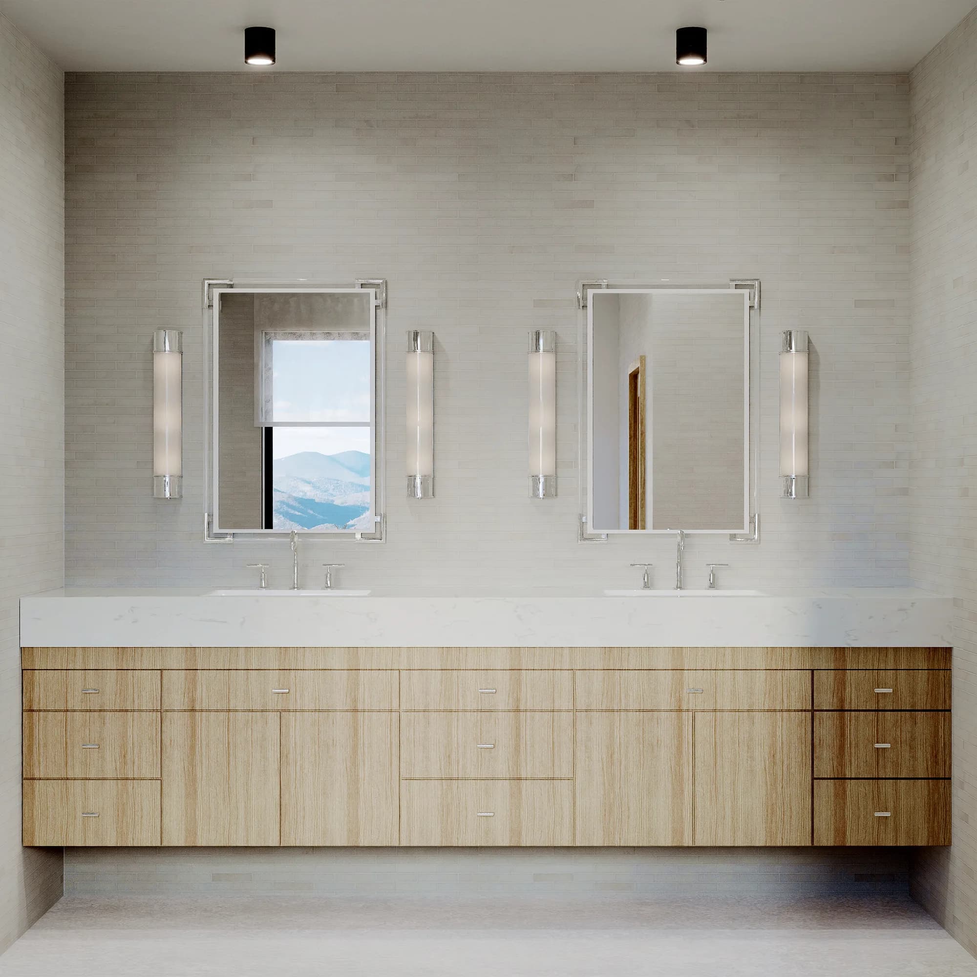 Monte Sereno Residence primary bath — Reverie3D Santa Fe