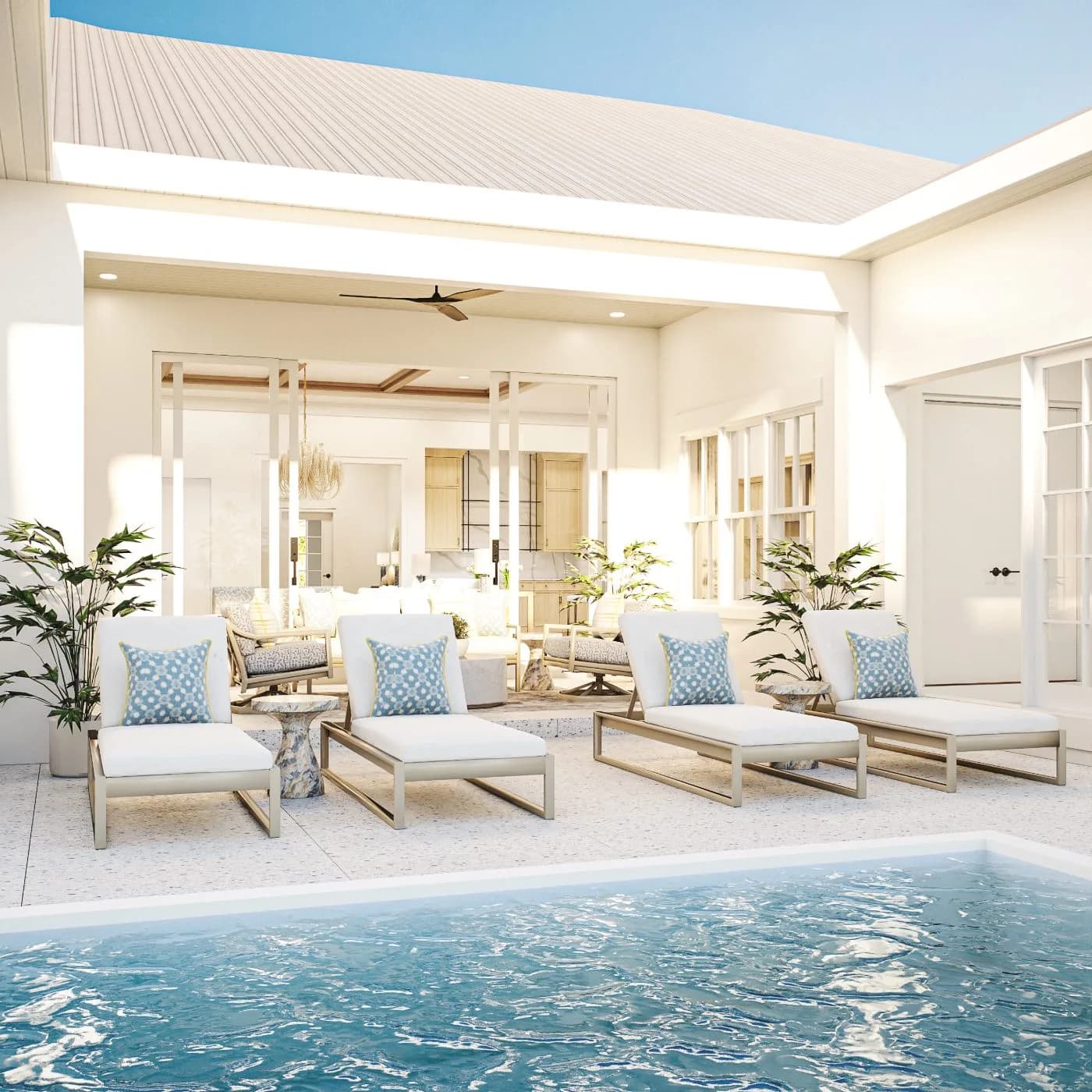 Sarasota model series pool and lanai — Reverie3D