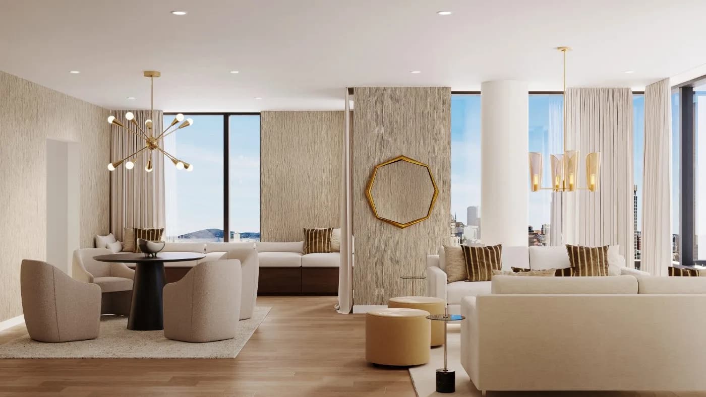 SoMa Four Seasons living and dining — Reverie3D San Francisco