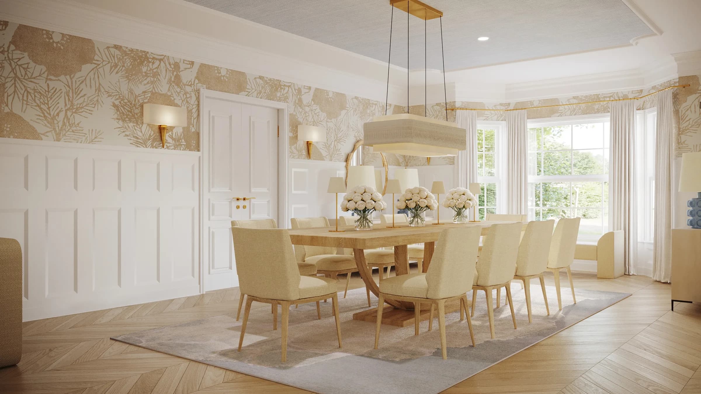 Taconic Estate dining room — Reverie3D, Greenwich CT