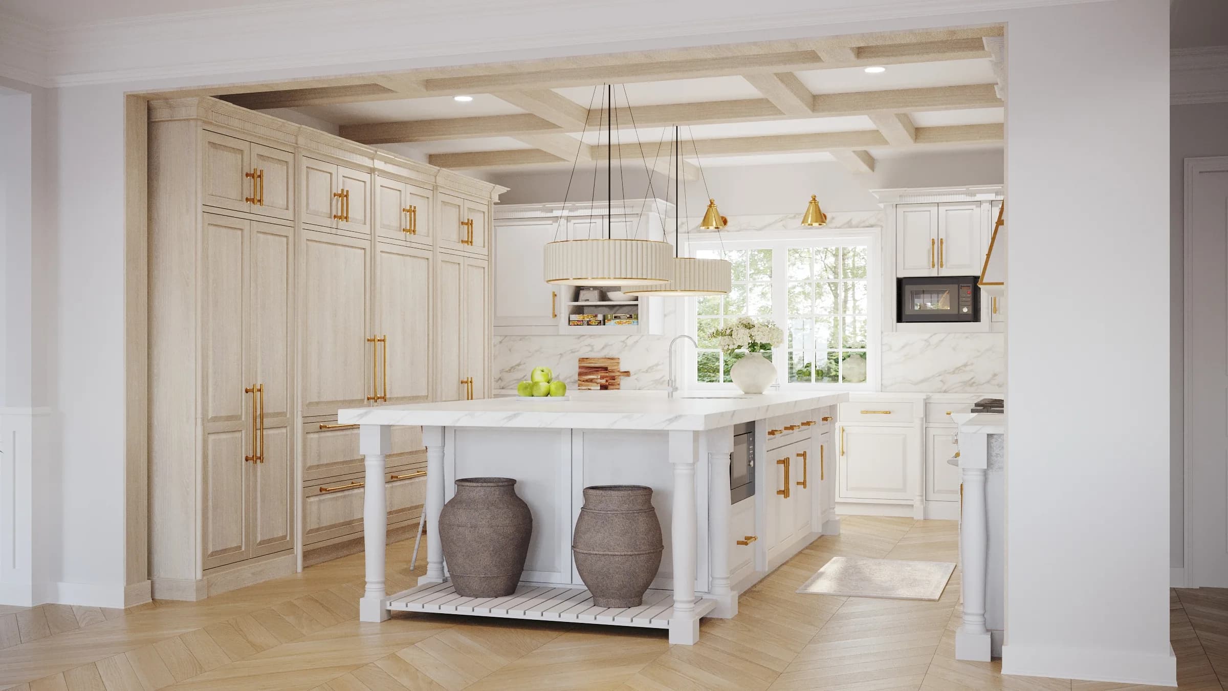 Taconic Estate kitchen — Reverie3D, Greenwich CT
