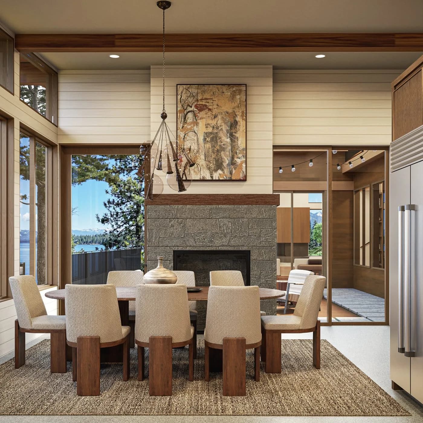 Drum Haven Estate dining — Reverie3D Lake Tahoe