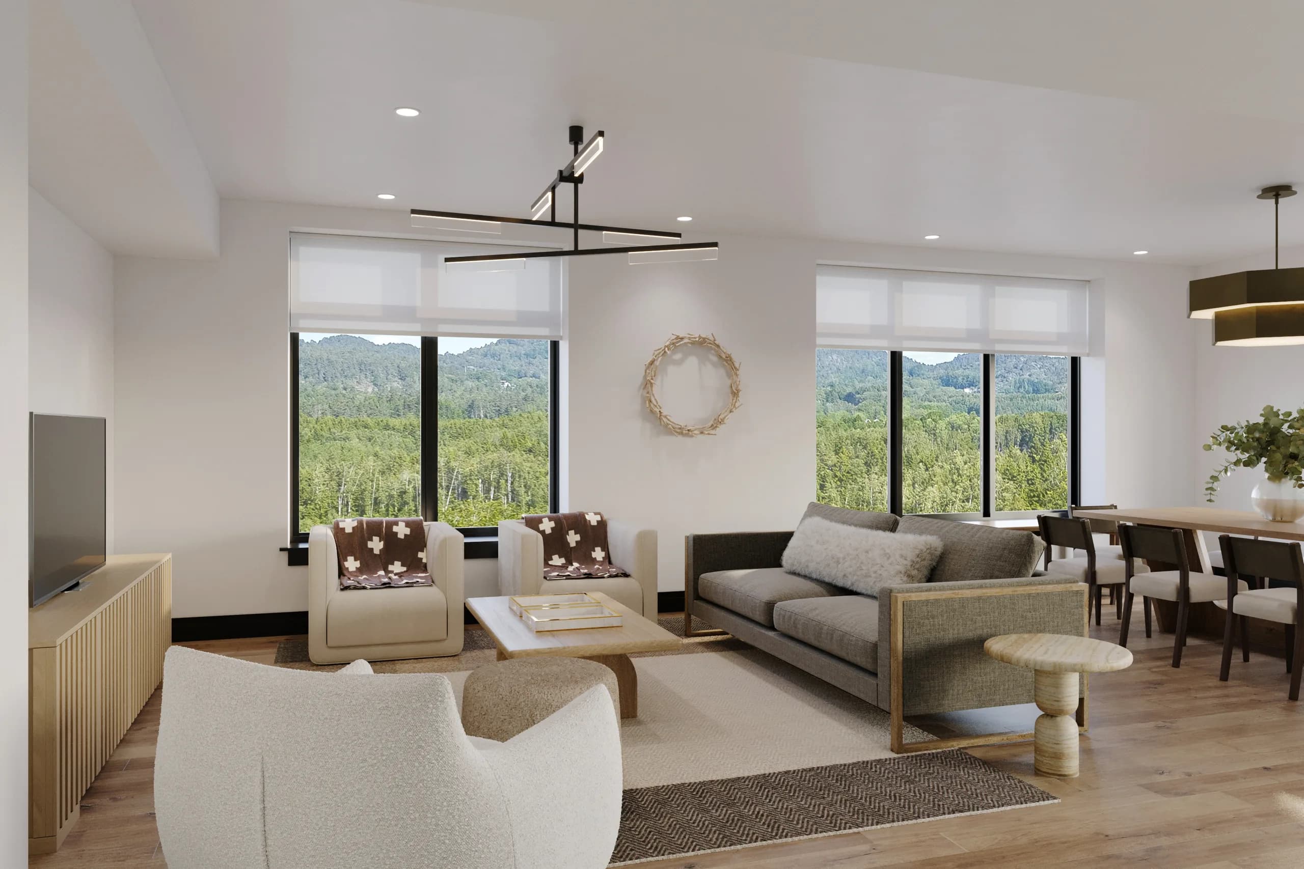 The Henry — Bridger Collection living room — Reverie3D Bozeman