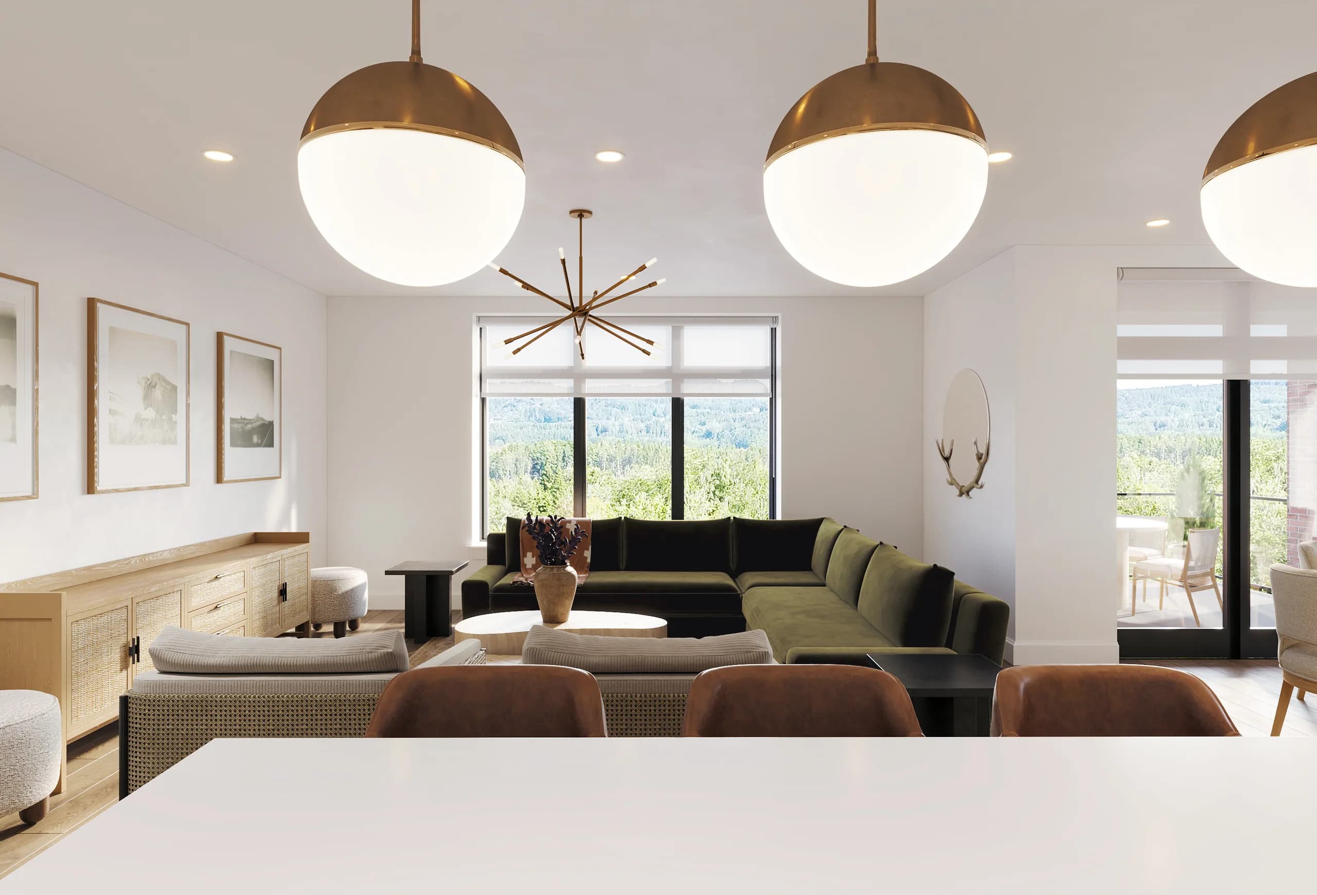 The Henry — Madison Collection living and kitchen — Reverie3D Bozeman