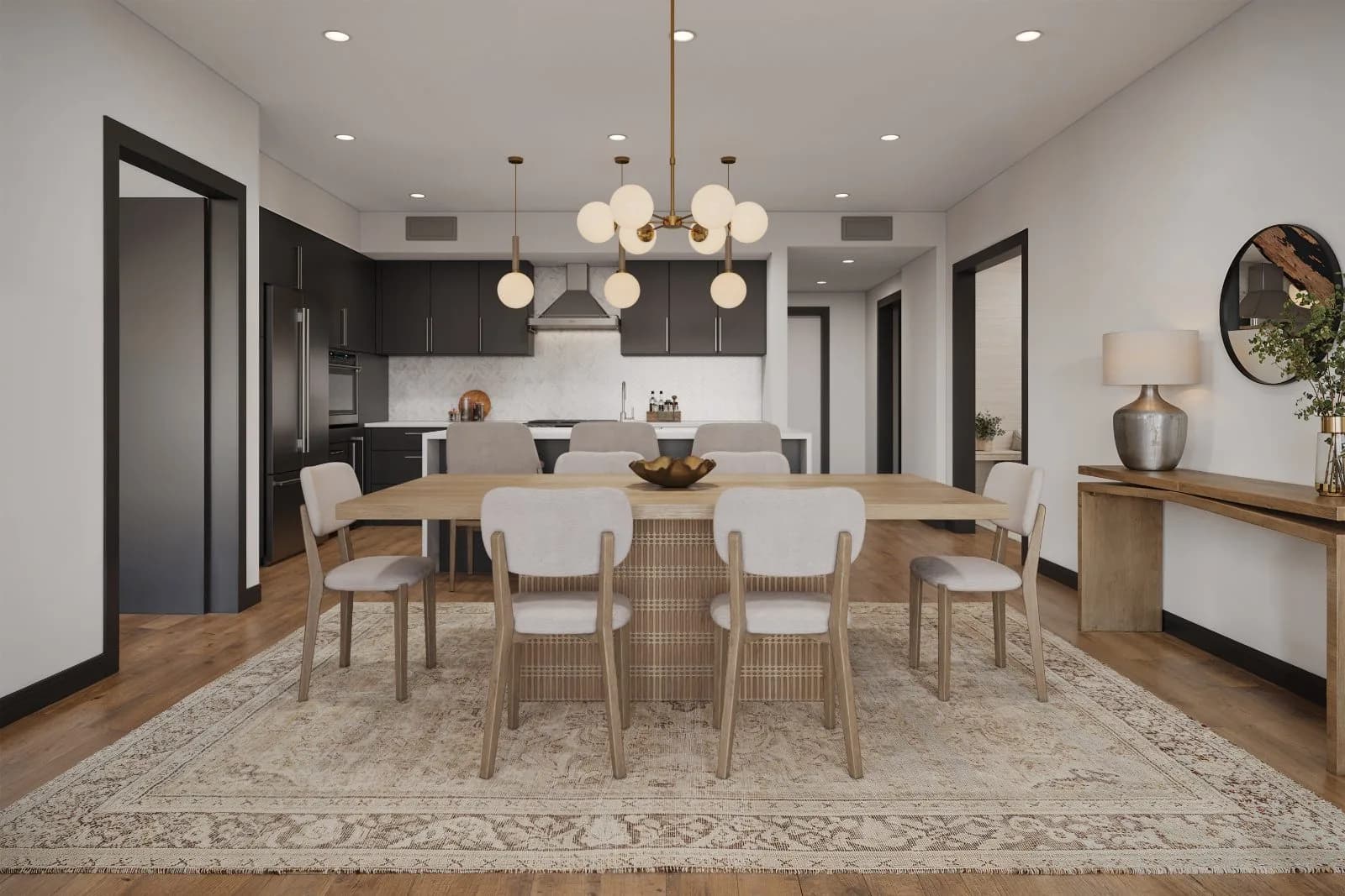 The Henry — Noir Collection dining and kitchen — Reverie3D Bozeman