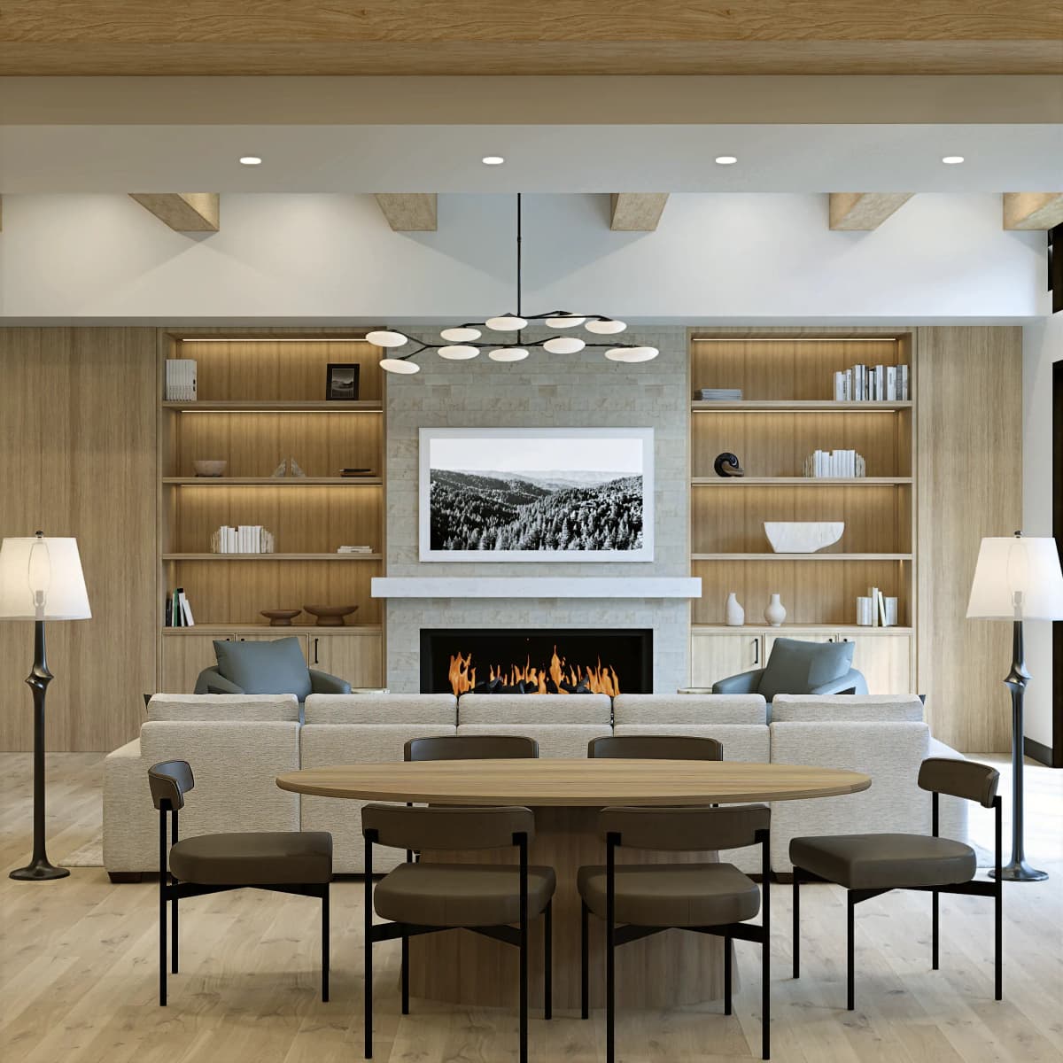 Montreux II Residence great room — Reverie3D Lake Tahoe region