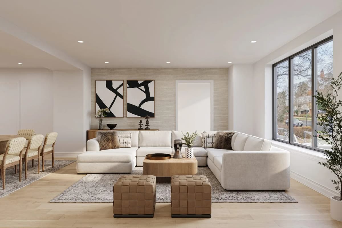 The Henry Blanc Collection living room — Reverie3D Bozeman