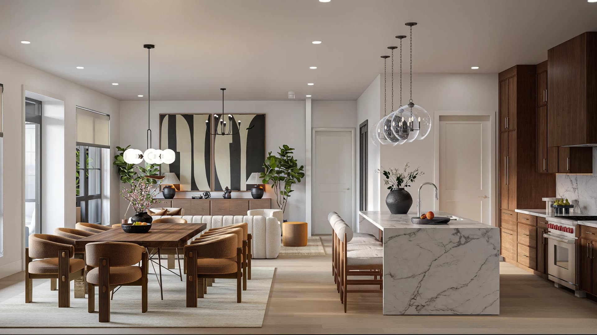 Reverie3D white-glove installation in a luxury new construction great room — 2–5 days to install